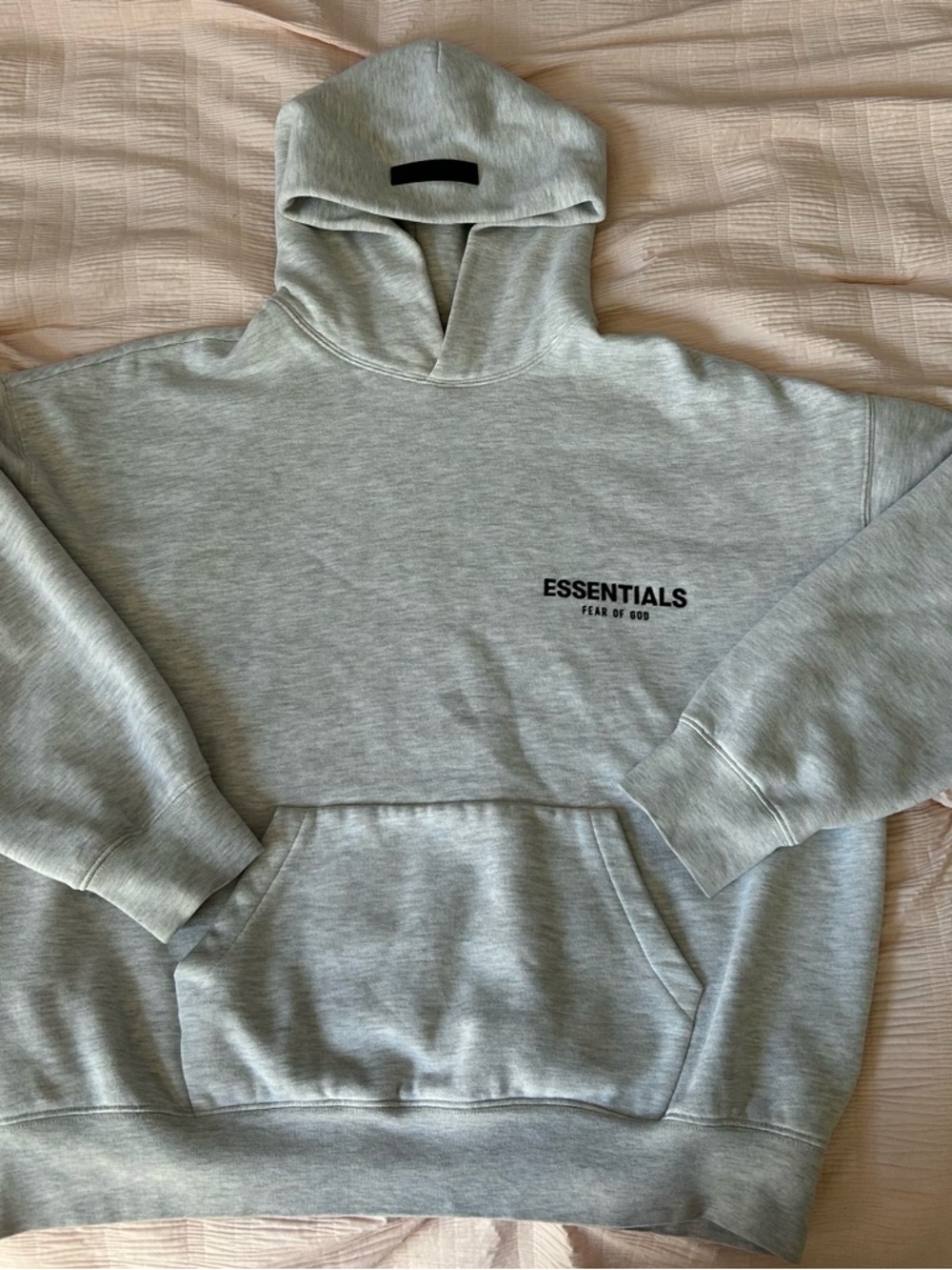 Gender neutral Essentials gray Hoodie